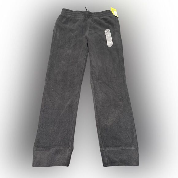 Nwt boys 8-10 microfleece joggers black - Picture 1 of 2